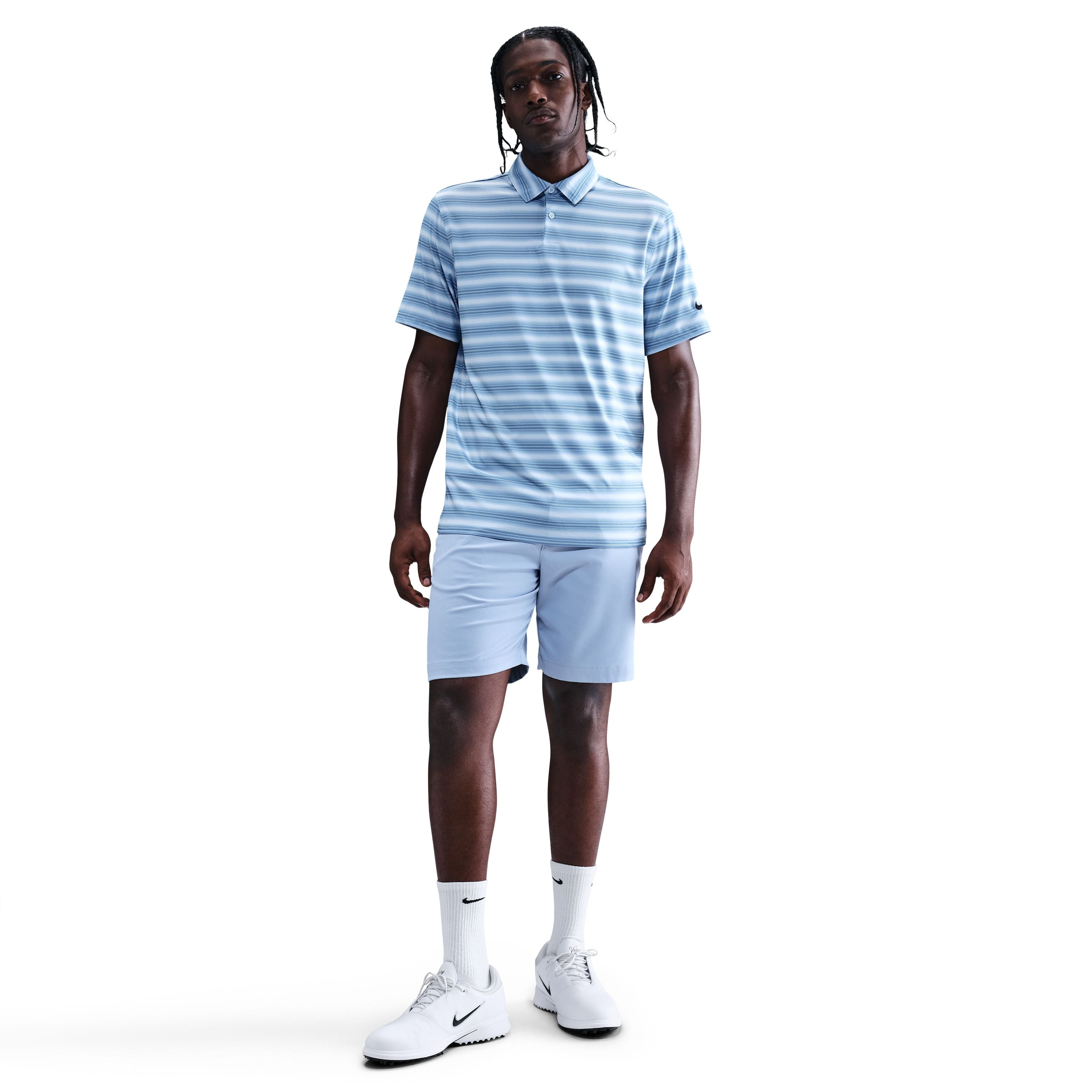 Dri-Fit Velocity Stripe Polo - Blue