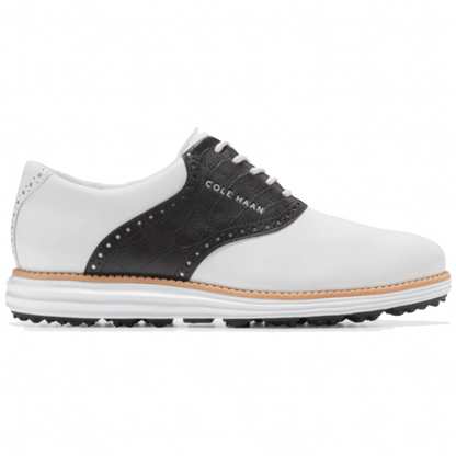 Cole Haan Men's ØriginalGrand Saddle Golf Shoe - White/Black