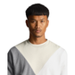 Argyle Panelled Crew Neck Sweatshirt - Cove