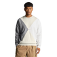 Argyle Panelled Crew Neck Sweatshirt - Cove