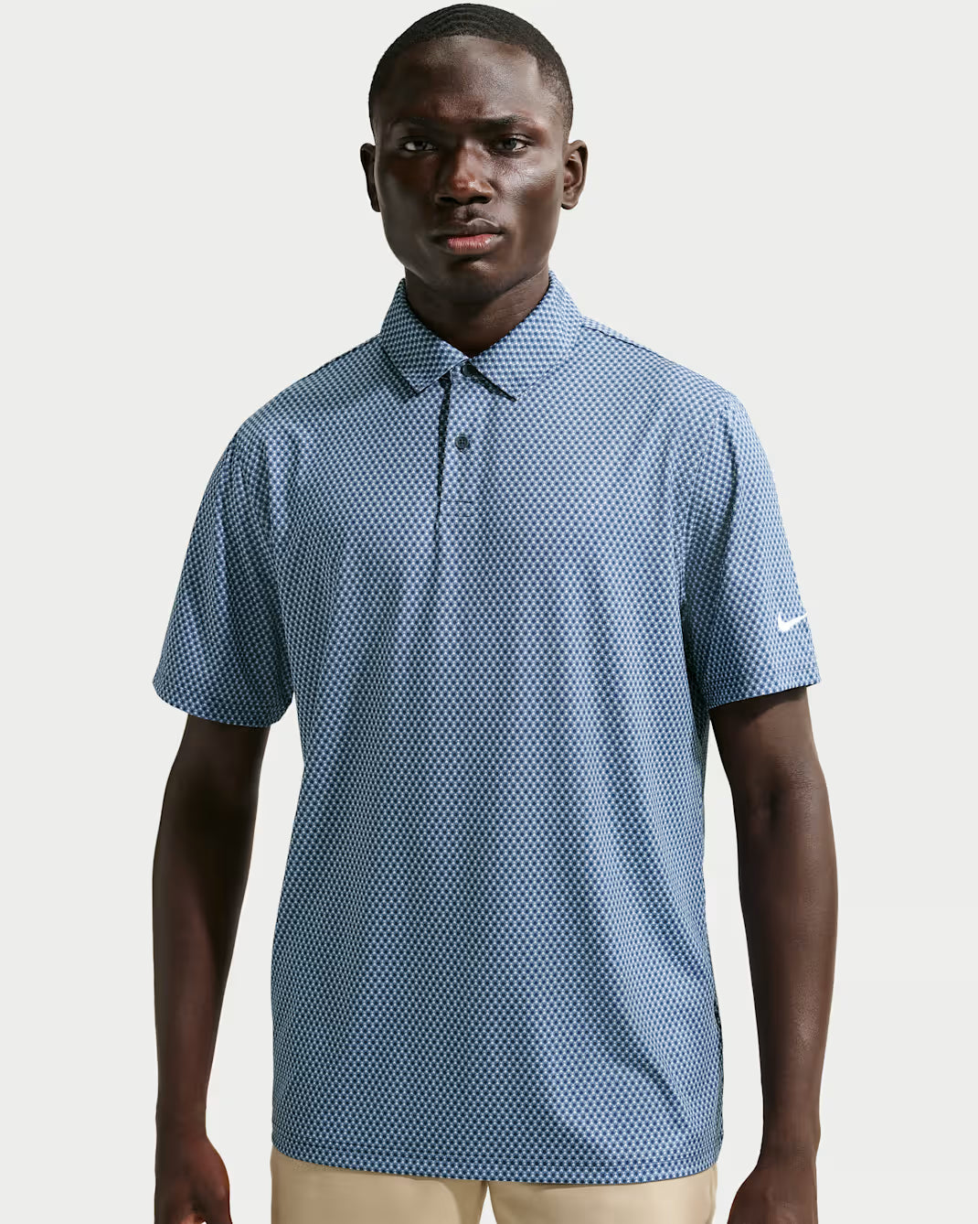 Dri-Fit Velocity Floral Polo - Work Blue