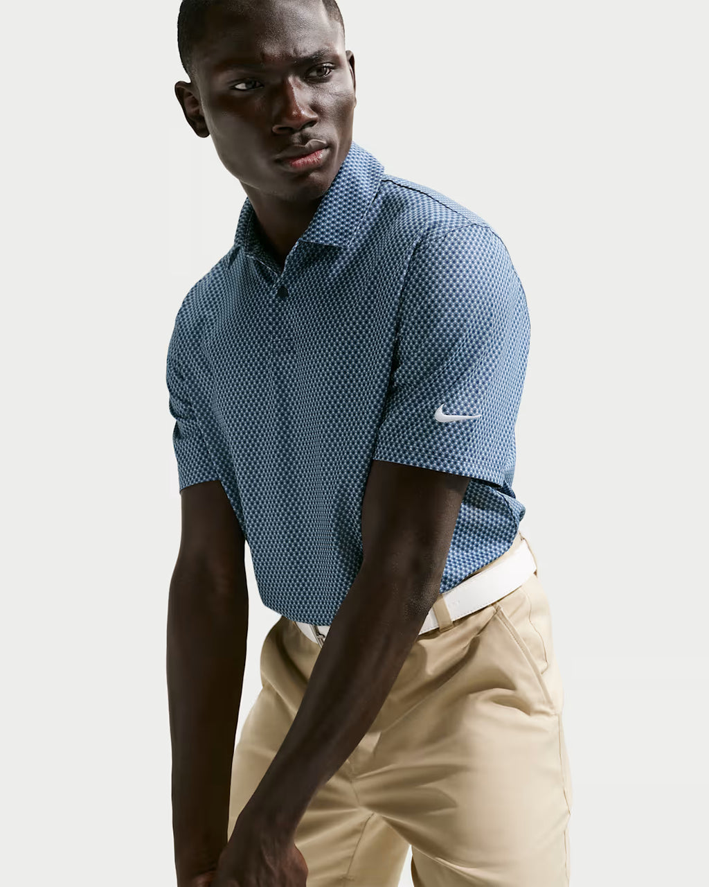 Dri-Fit Velocity Floral Polo - Work Blue