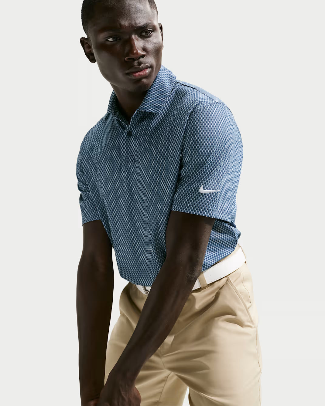 Dri-Fit Velocity Floral Polo - Work Blue