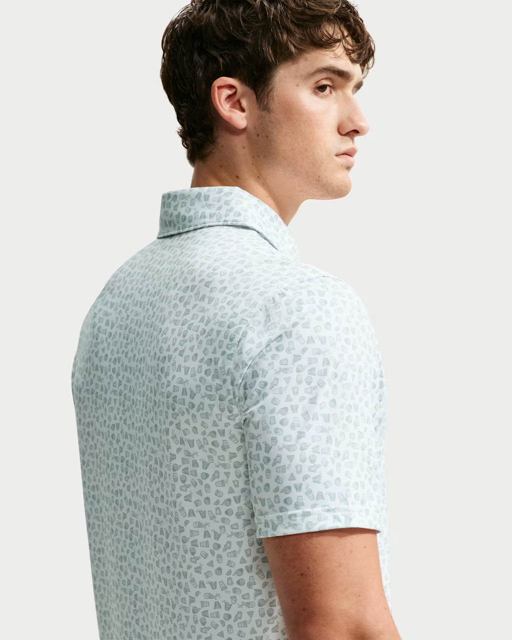 Dri-Fit Velocity Micro-Print Polo - Jade Horizon