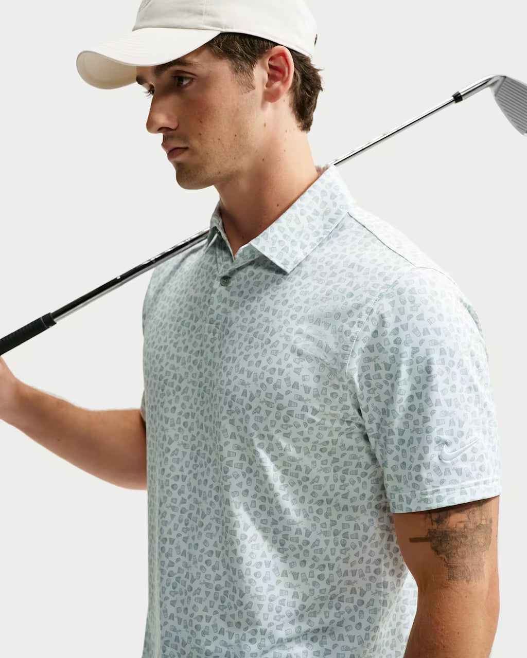 Dri-Fit Velocity Micro-Print Polo - Jade Horizon