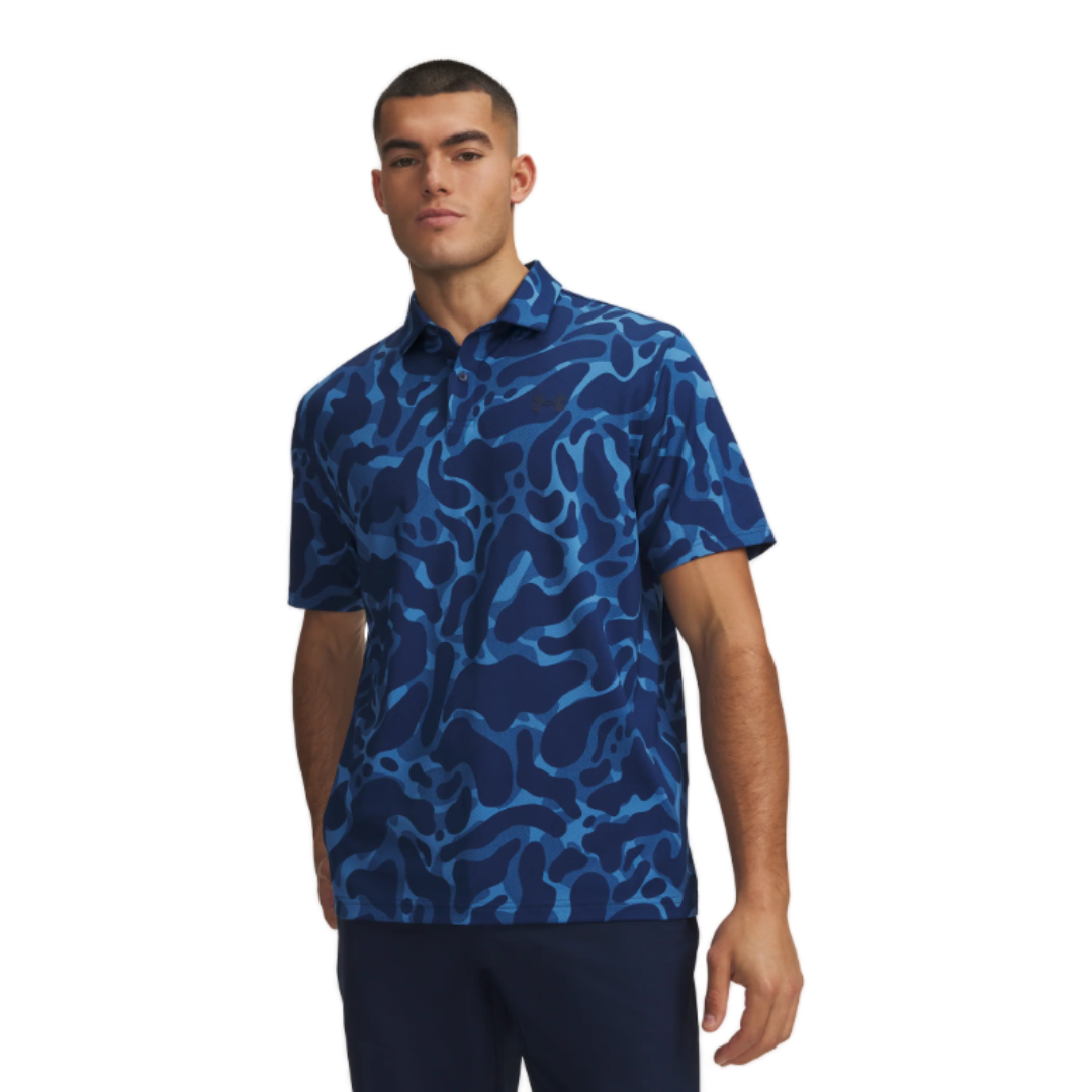 Matchplay 2026 Printed Polo - Aegean Blue