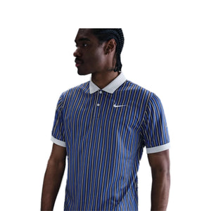 Dri-Fit Victory Stripe Polo - Comet Blue