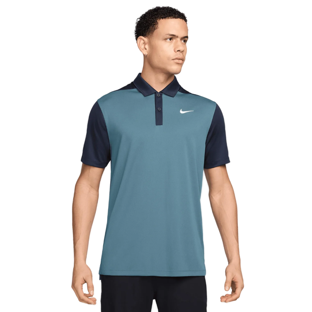 Dri Fit Victory + Polo Blocked - Aqua