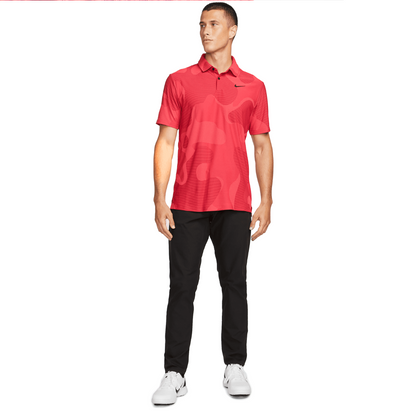 Dri Fit ADV Tour Polo Camo - Noble red