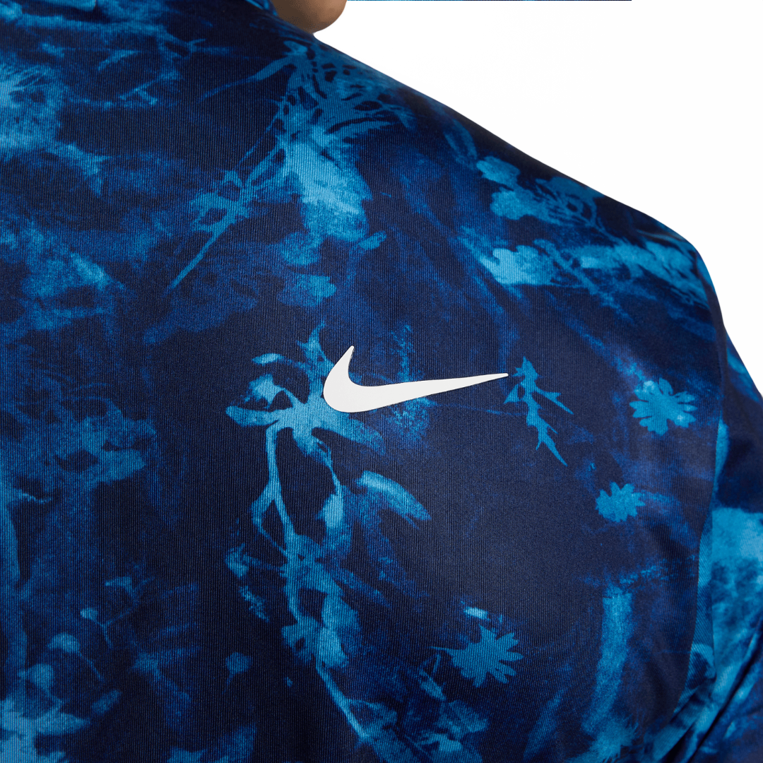 Nike Dri-Fit Tour Solar Floral Polo - Dutch Blue