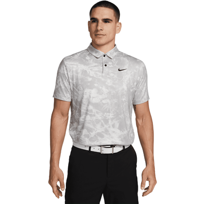 Dri-Fit Tour Solar Floral Polo - Platinum Tint