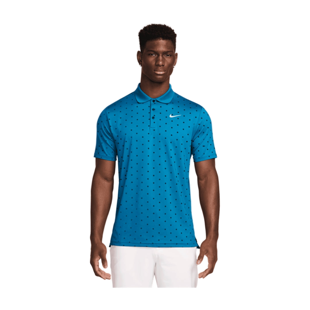 Dri Fit Tour Polo Print - Blue