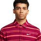 Dri-Fit Victory Tour Stripe Polo - Burgundy Crush