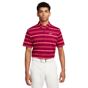 Dri-Fit Victory Tour Stripe Polo - Burgundy Crush