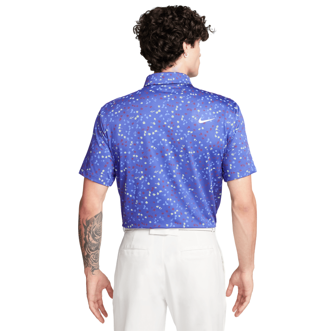 Nike blue golf sales polo