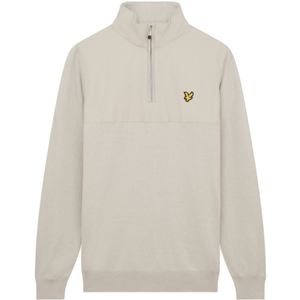 Overlay 1/4 Zip Knit - Pebble