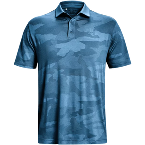 Under Armour Playoff Camo Jacquard Polo - Cosmic Blue