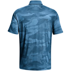 Under Armour Playoff Camo Jacquard Polo - Cosmic Blue