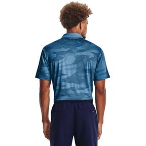 Under Armour Playoff Camo Jacquard Polo - Cosmic Blue