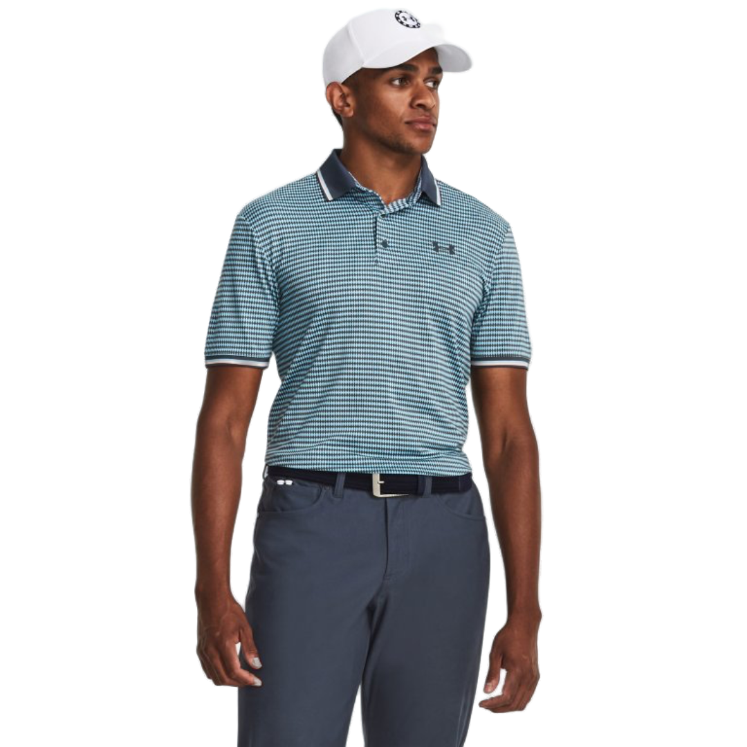 Under Armour Playoff 3.0 SS Rib Polo - Downpour Gray