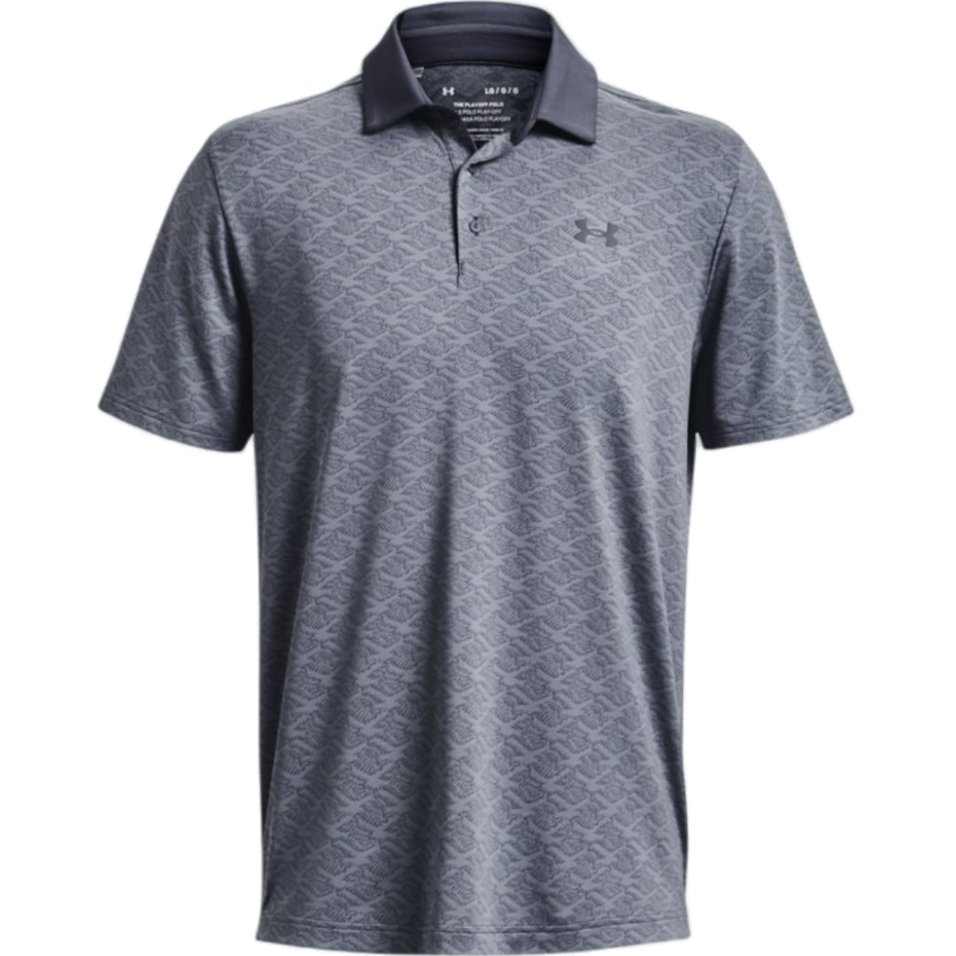 Under Armour Playoff Birdie Jacquard Polo - Downpour Gray