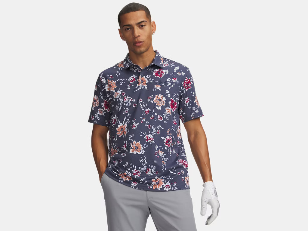 Matchplay  2026 Printed Polo DOWNPOUR GRAY/Academy