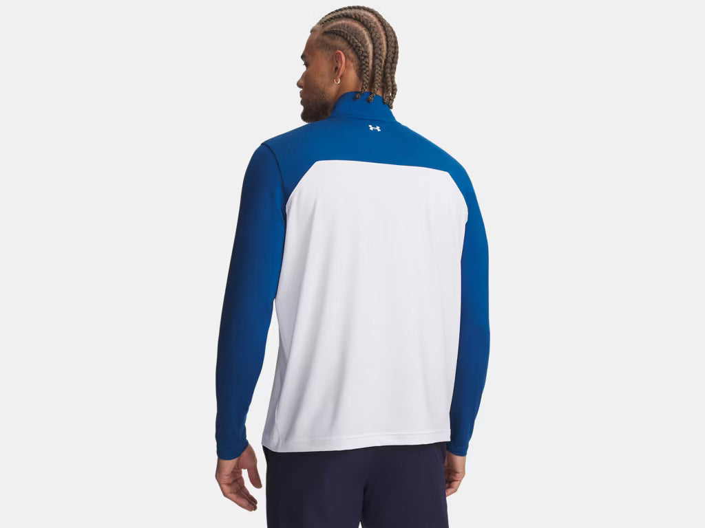 T2G 1/4 Zip - Varsity Blue/White