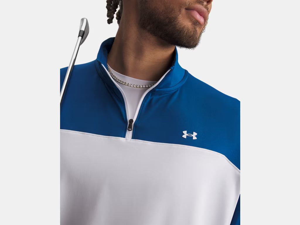 T2G 1/4 Zip - Varsity Blue/White