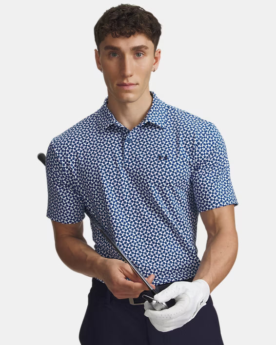 T2G 2026 Printed Polo Varsity B/W/MN