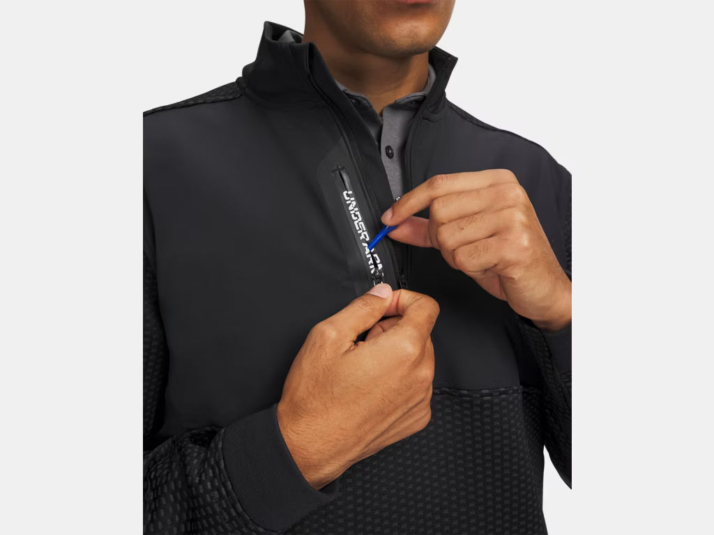 UA Drive Pro Hybrid 1/2 Zip - Black