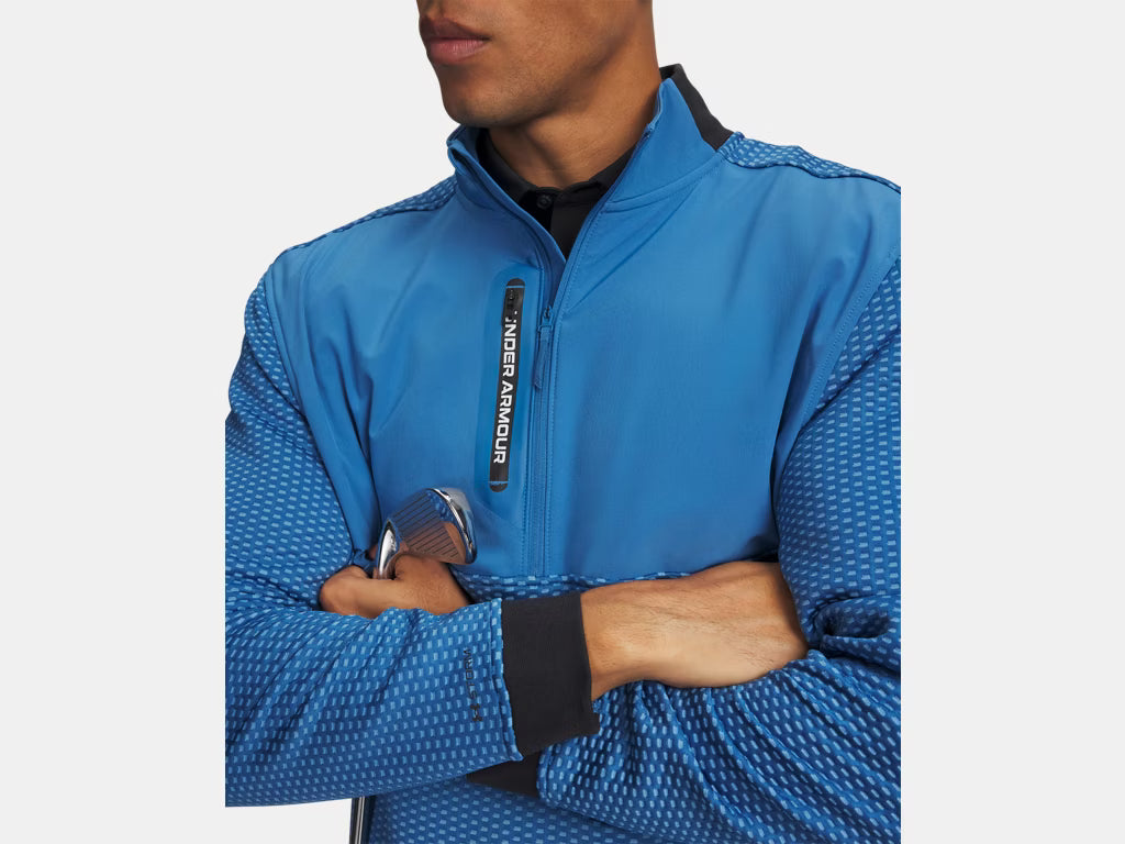UA Drive Pro Hybrid 1/2 Zip - Aegean Blue