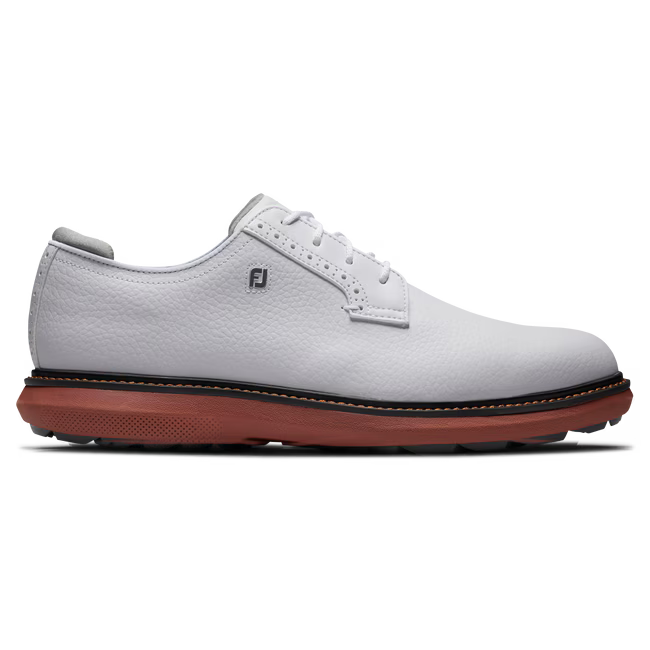 Traditions - Spikeless Blucher - White/Brick