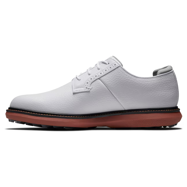 Traditions - Spikeless Blucher - White/Brick