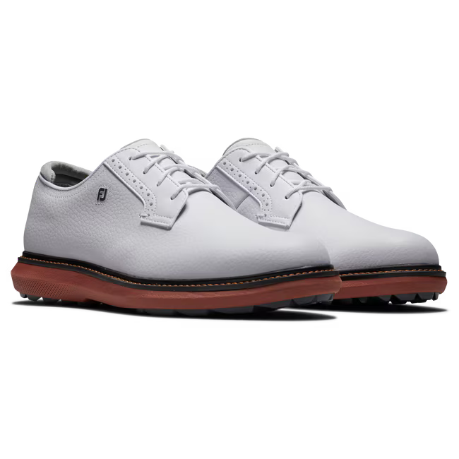Traditions - Spikeless Blucher - White/Brick