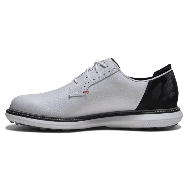 Traditions - Spikeless Blucher - White/Black/Red