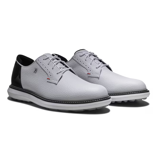 Traditions - Spikeless Blucher - White/Black/Red