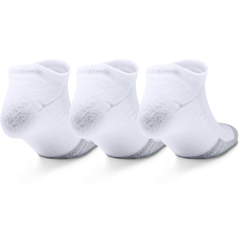 UA Heatgear No-Show Socks (White) - Desirable Golf