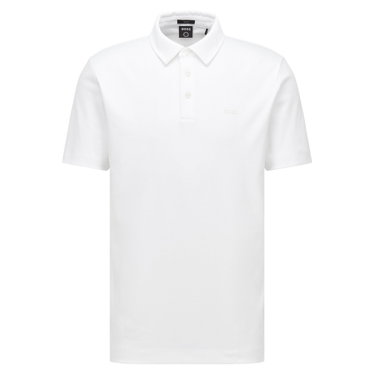 BOSS Paleo Golf Polo Shirt White