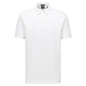 BOSS Paleo Golf Polo Shirt White