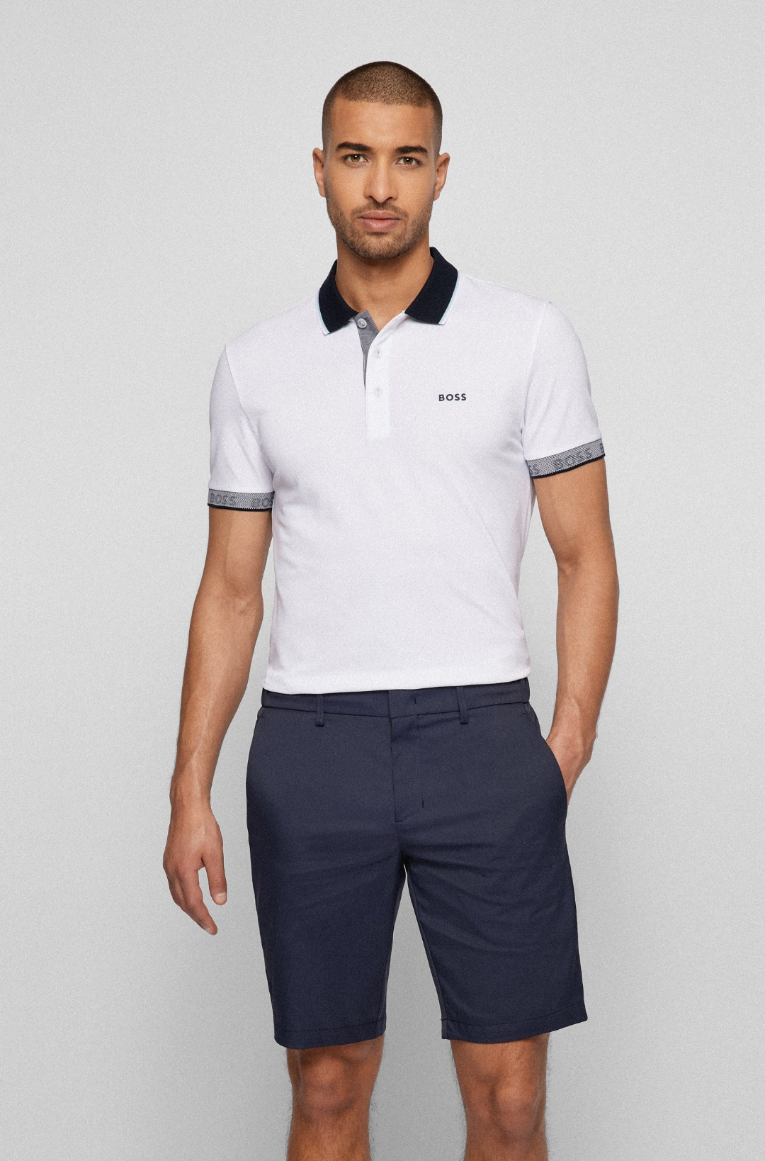 BOSS Paule Polo Shirt - White