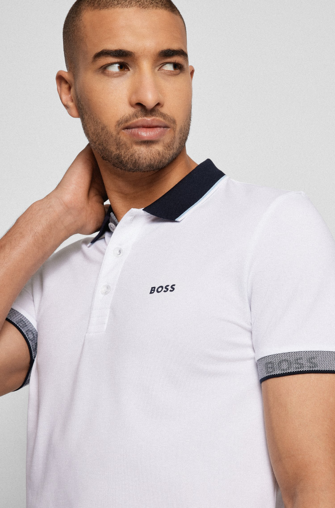 BOSS Paule Polo Shirt - White