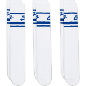 Nike Sportswear Essential Stripe Crew Socks - White/Royal