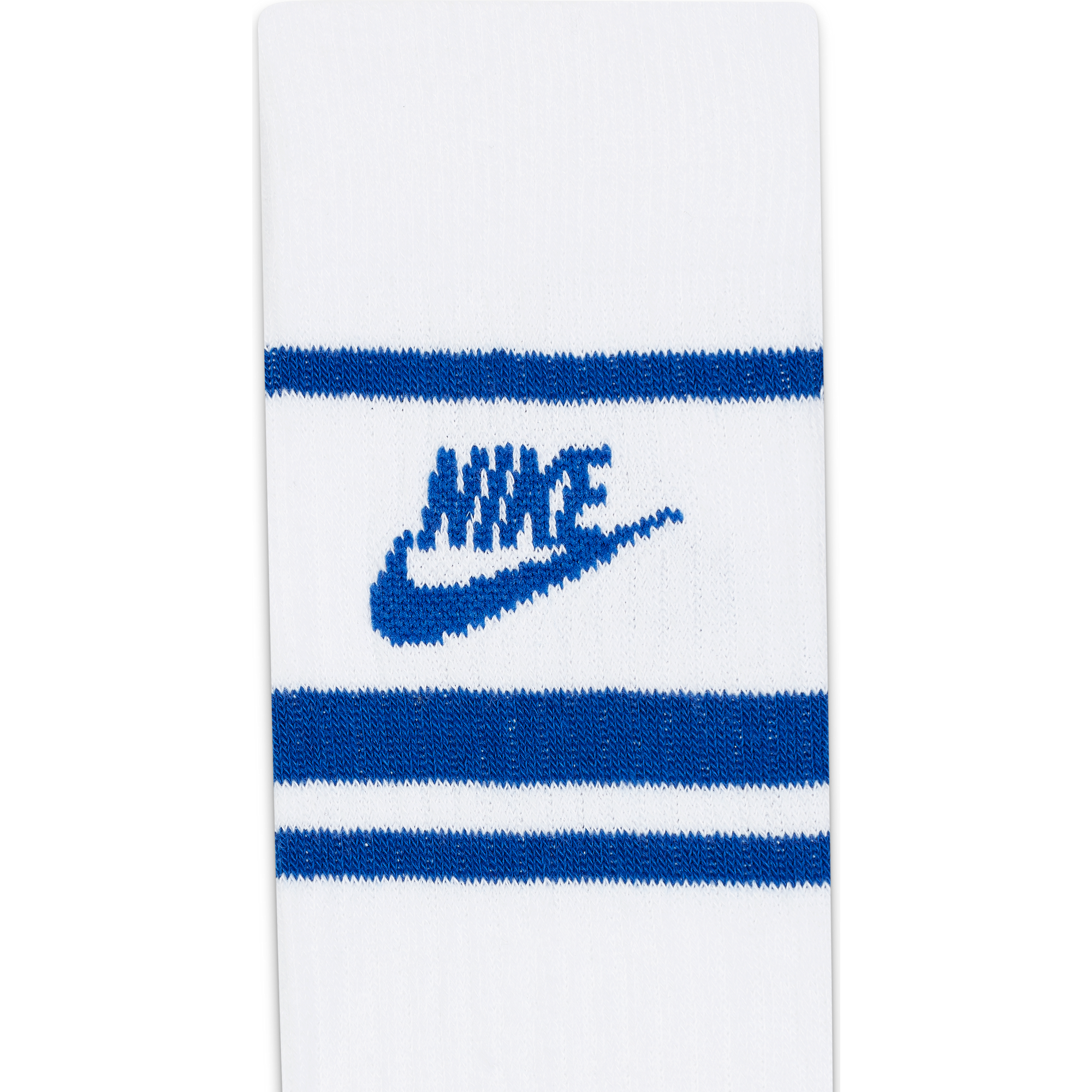 Sportswear Essential Stripe Crew Socks - White/Royal