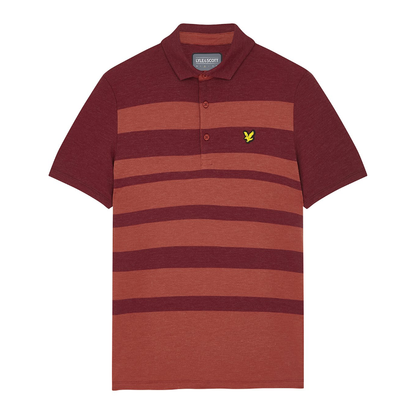 Lyle & Scott Widestripe Polo (Battle Rust) - Desirable Golf