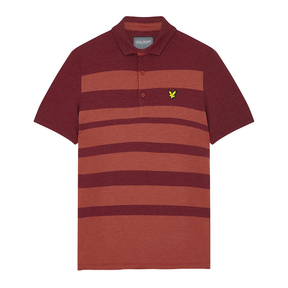 Lyle & Scott Widestripe Polo (Battle Rust) - Desirable Golf