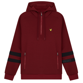 Lyle & Scott Sports Stripe Hoodie - Burnt Velvet