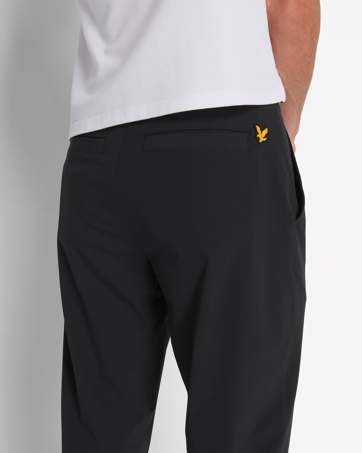 Lyle and scott tech golf trousers black