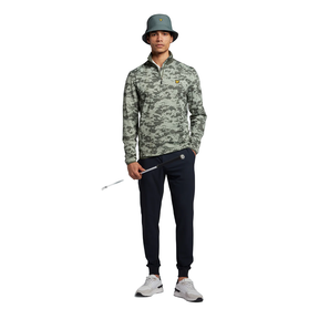 Lyle & Scott Seafoam 1/4 Zip Midlayer - Cactus Green/Stonewall Green