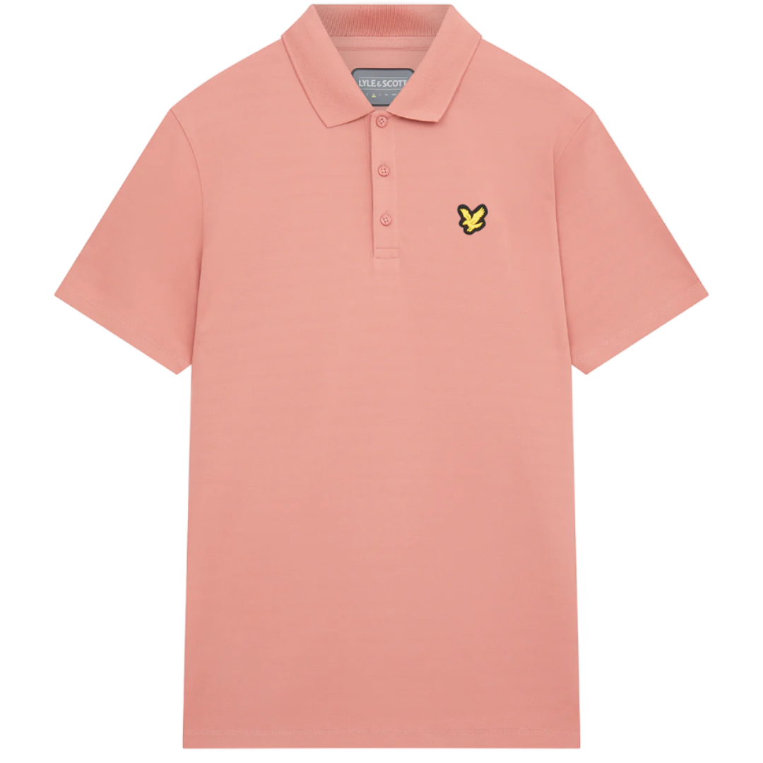 Lyle & Scott Golf Tech Polo Shirt - Rose Brown