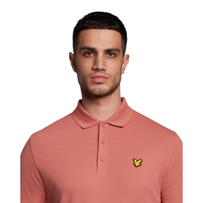 Lyle & Scott Golf Tech Polo Shirt - Rose Brown